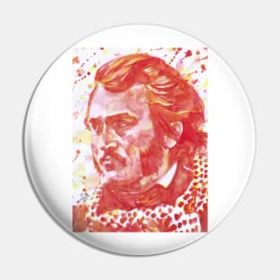 GUSTAVE DORE watercolor portrait Pin