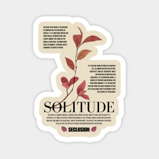 SOLITUDE Magnet