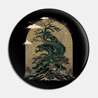 Draconic Bonsai Tree - Dragon Mythology of Japan Pin