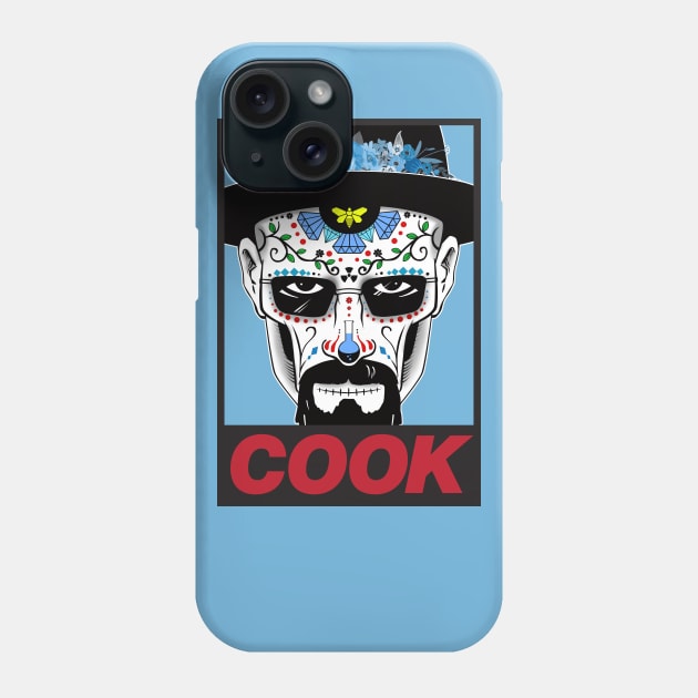 Heisenberg COOK Suger Skull Phone Case by DavidLoblaw