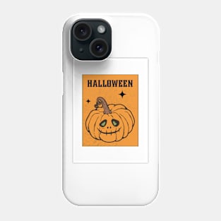 Ghoulish Halloween Pumpkin Illustration Phone Case