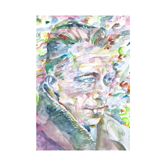 ALBERT CAMUS watercolor portrait .4 by lautir