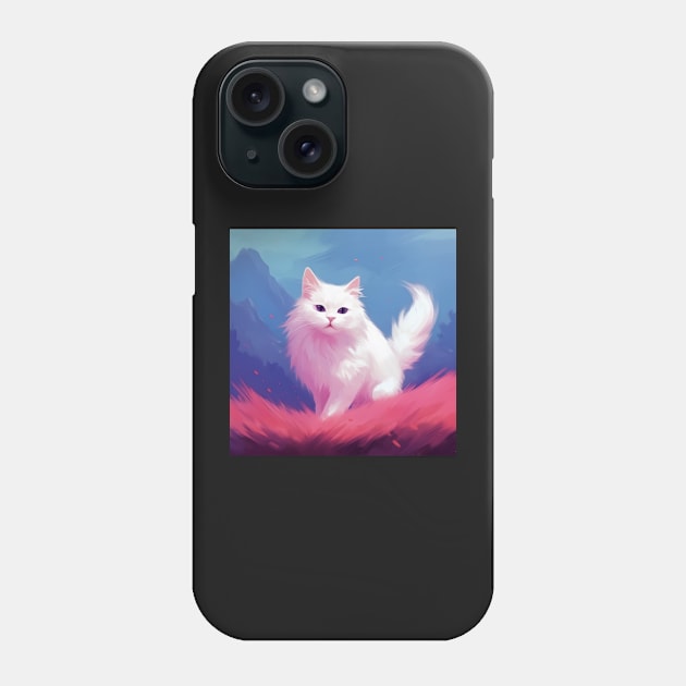 A Bundle of Fluff: The Cutest White Cat Moments Phone Case by Boiledpancakes