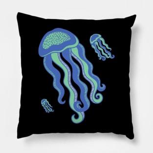 Jellyfish Swarm Pillow