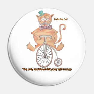 Furlo the Cat has the last bike this lock down Pin