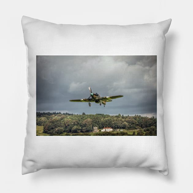 Hawker Hurricane Mk IIc PZ865 Pillow by Nigdaw