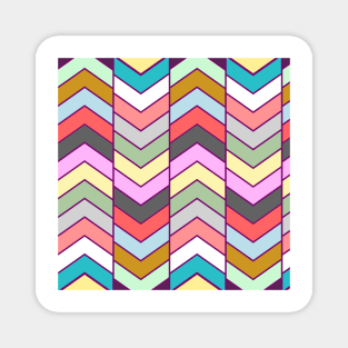 Zig Zag Chevron Abstract Pattern Magnet