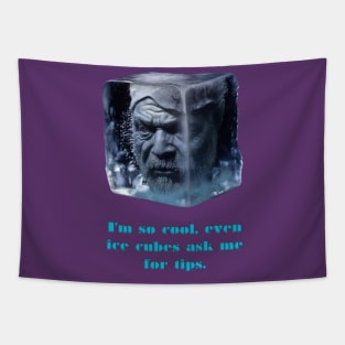 I'm so cool, even ice cubes ask me for tips. Tapestry