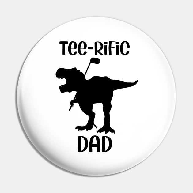 Teerific Dad golf lover sticker Pin by Dogefellas