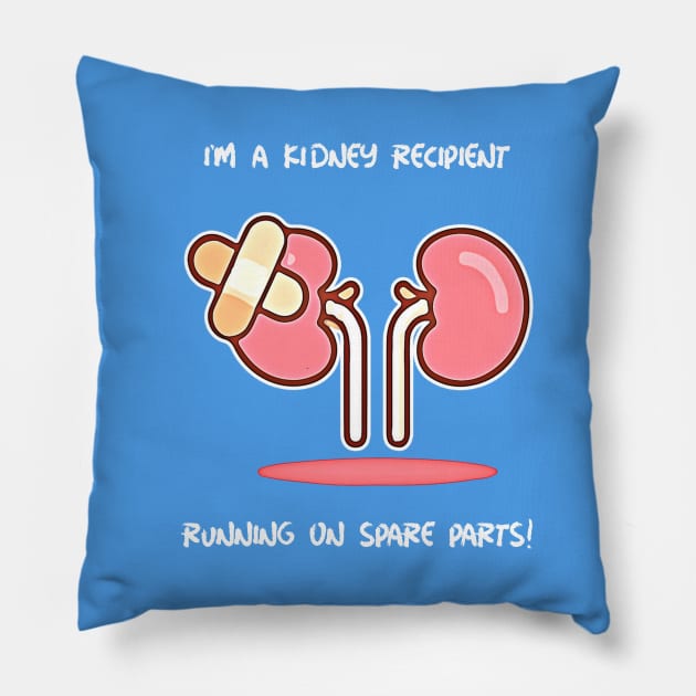 Kidney recipient Pillow by Blind Man Studio