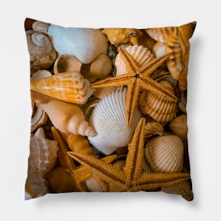 Relax Yoga Seashells Meditation Summer Beach Pillow