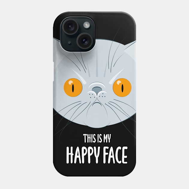 This is my happy face - exotic cat Phone Case by Wonderingalice