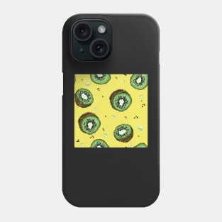 Summer Time Yellow Kiwi Pattern Texture Phone Case