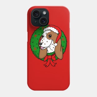 Christmas Basset Hound Phone Case