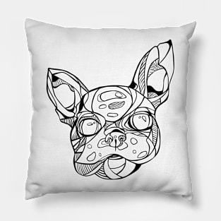 Tribal French Bulldog Pillow
