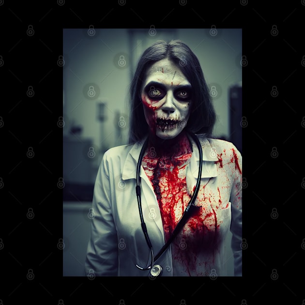 Zombie Doctor Portrait by Nysa Design