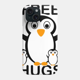 Free Hugs Penguin Design Shirt Gift Phone Case