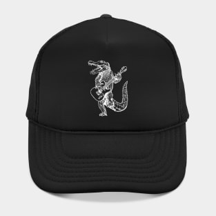 SEEMBO Alligator Playing Guitar Guitarist Musician Fun Band Hat