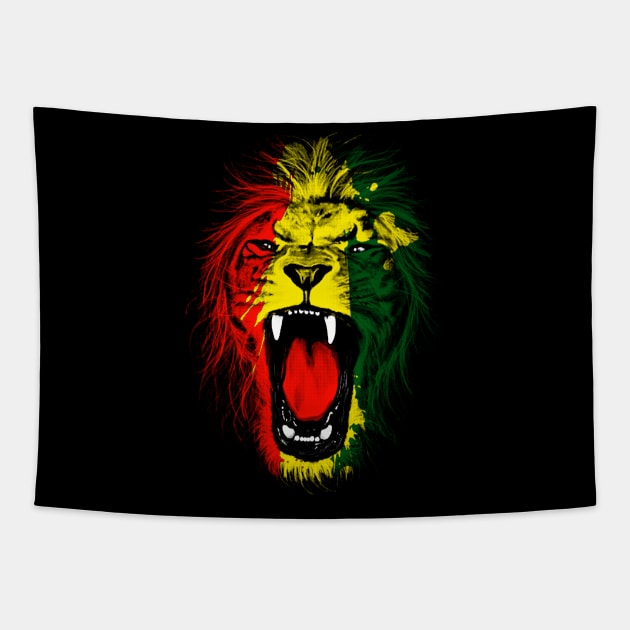 lion Tapestry by jeffartph