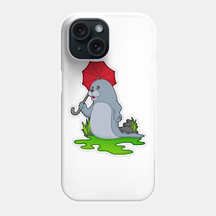 Seal Raining Umbrella Phone Case