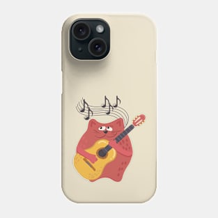 Cat musician guitarist Phone Case