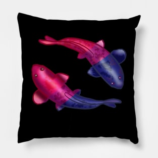 Bisexual LGBTQ Koi Fish Pillow