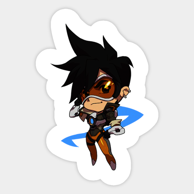 Tracer Cute Spray Overwatch Overwatch Sticker Teepublic