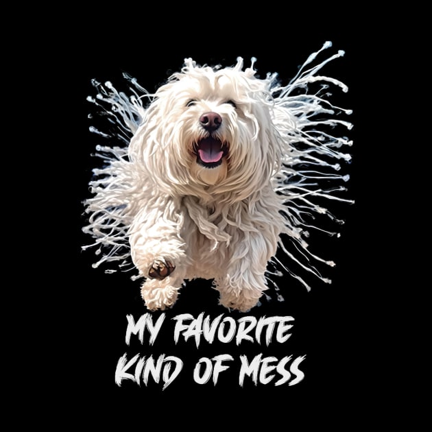 Komondor Dog My Favorite Kind of Mess by OLena Art 