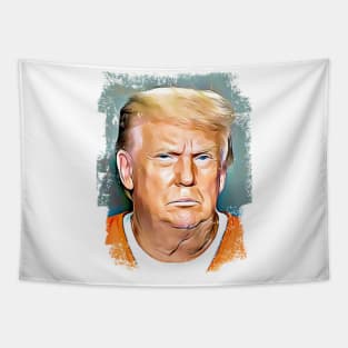 Donald Trump Mug Shot Tapestry