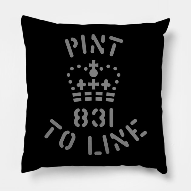 Pint Mark Pillow by Ekliptik
