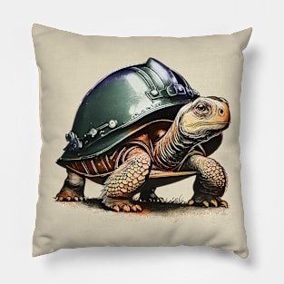 Tortoise with Helmet Pillow