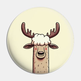 Funny Moose Head Pin