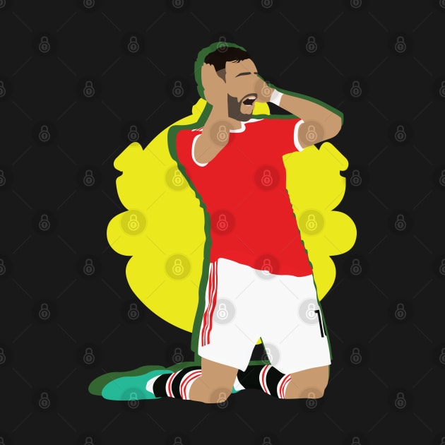 Bruno Fernandes Man Utd Celebration by Jackshun