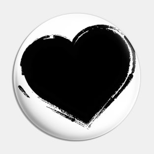 Black Heart Pin