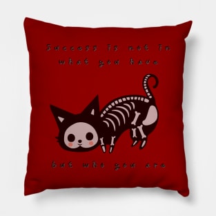 cat skeleton Pillow