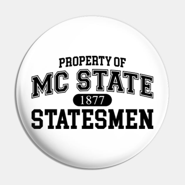 Property Of MC State Pin by Three Meat Curry