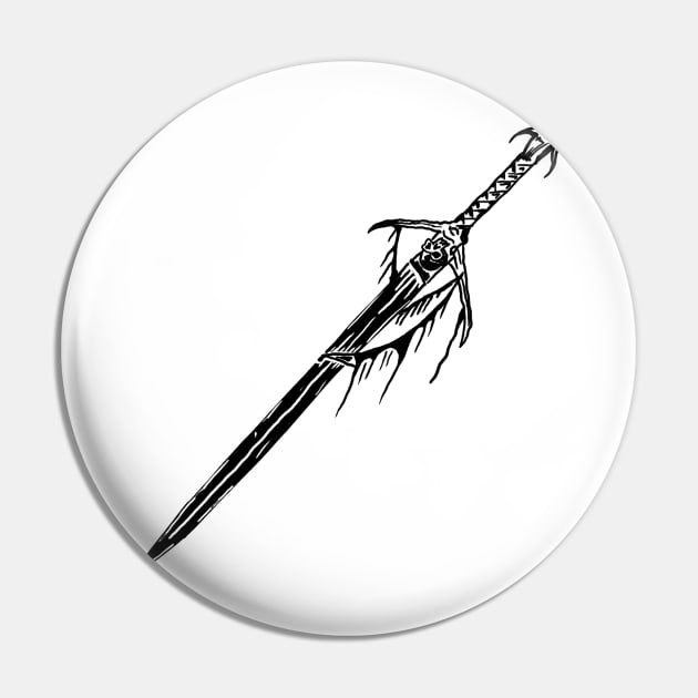 Medieval Sword Pin by pirsicivan