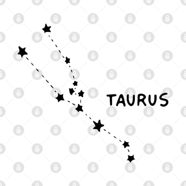 Zodiac Sign - Taurus Black by Uwaki