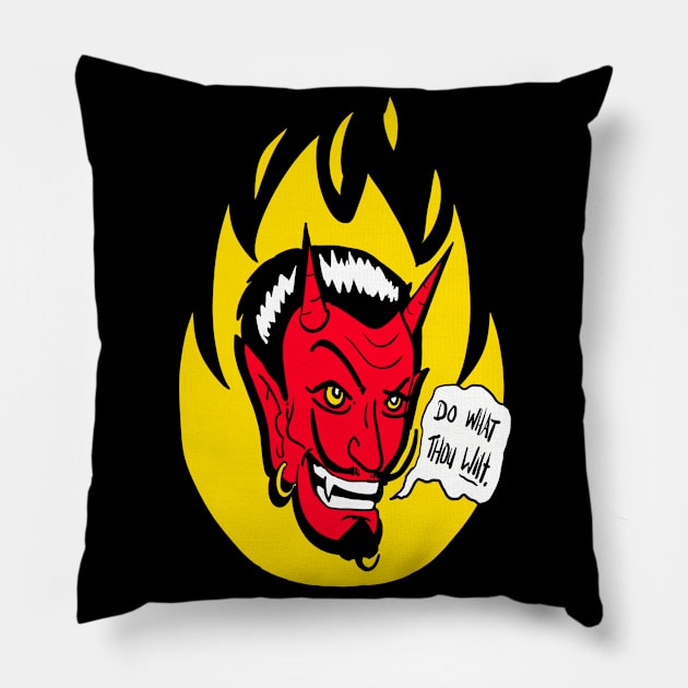 Do what thou wilt Pillow by LarsBeelzebub