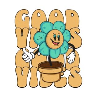 good vibes smily flower T-Shirt