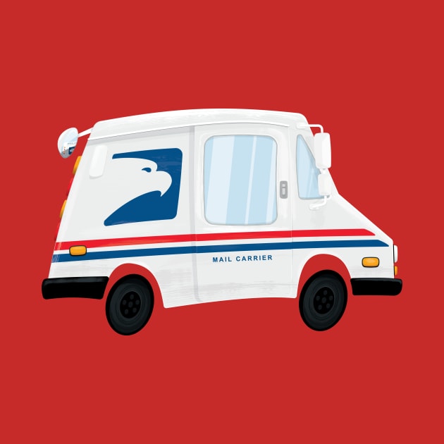 Cute Mail Truck Design by NPolandDesigns