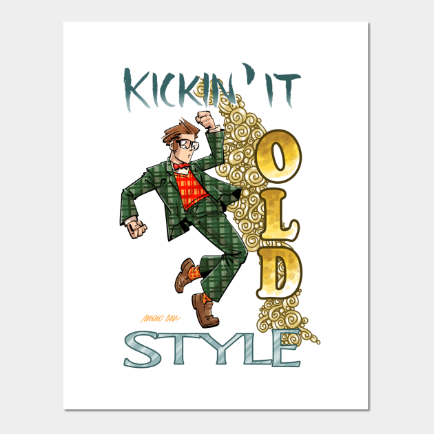 Kickin' it Old Style - Vintage Cartoon Style - Posters and Art Prints | TeePublic Kickin' it Old Style - Vintage Cartoon Style - Posters and Art Prints | TeePublic