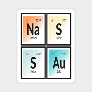 Nassau Table of Elements Magnet