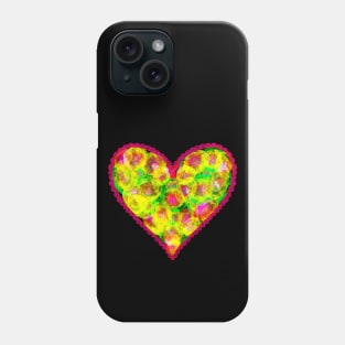 Colorful neon ornamental heart Phone Case