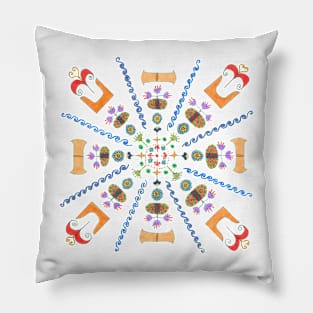 Minoan Mandala Pillow