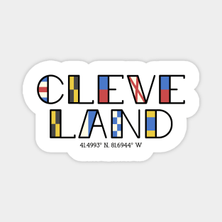 Cleveland Nautical Flag Magnet