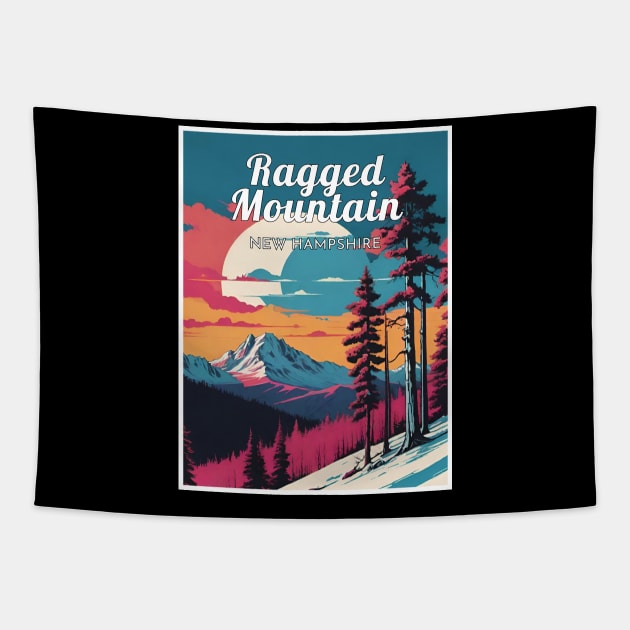 Ragged mountain ski new hampshire usa Tapestry by UbunTo
