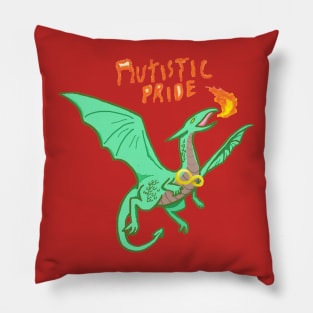 New Autistic Pride Dragon Pillow