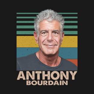 Anthony Bourdain - Retro illustration T-Shirt
