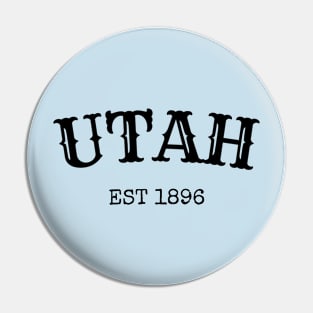 Utah Est 1896 Pin